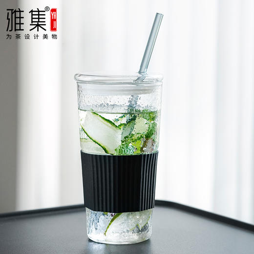 雅集玻璃杯筑茗吸管杯650ml（防烫款/不含吸管） 商品图1