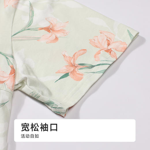 都市丽人女士棉质短袖套装薄32支CVC单面会员精选短袖类LHH2H8 商品图5