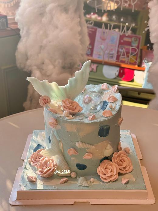 鱼尾裱花蛋糕 商品图0