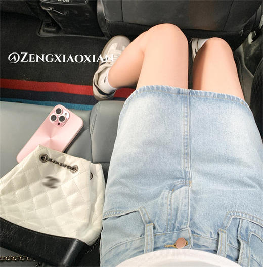 <曾小咸推荐>  【腰精牛仔】2色牛仔短裙 商品图0