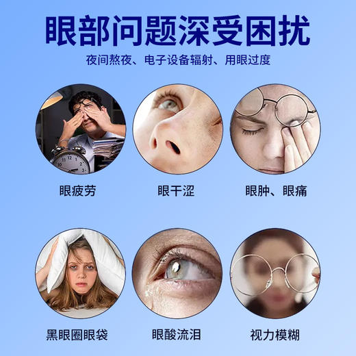 同仁堂蒸汽眼罩睡眠加热发热改善视物模糊疲劳叶黄素蒸汽眼罩 商品图1