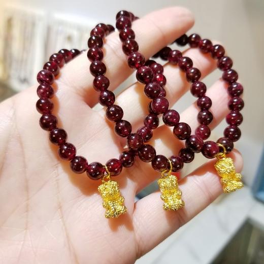 石榴石+幸福小熊设计手链 商品图4