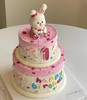 【臻品系列】---提前一天预定双层加高【奥利奥可爱小兔子】立体奶油霜蛋糕 商品缩略图1