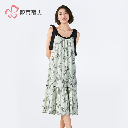 都市丽人女士棉质背心裙薄40支TC拉架亲情蜜语袖类LHH6E6 商品图1