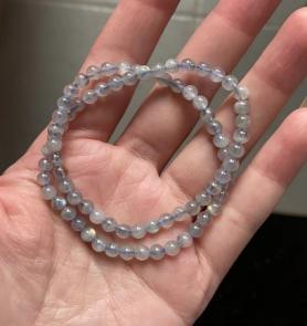 JS（小白）拉长石双圈手链（小） 商品图0