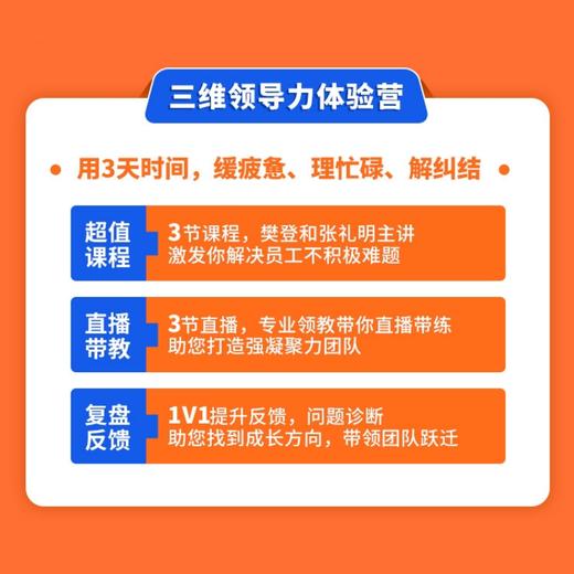 【新技能】三维领导力提升体验营【私域专属】 商品图2