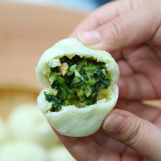 嵊州老面香菇青菜包/干菜肉包 可蒸可煎10分钟搞定早餐小笼包 商品图2