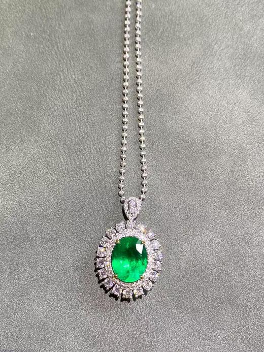 2.42ct刻面祖母绿戒指吊坠 商品图2