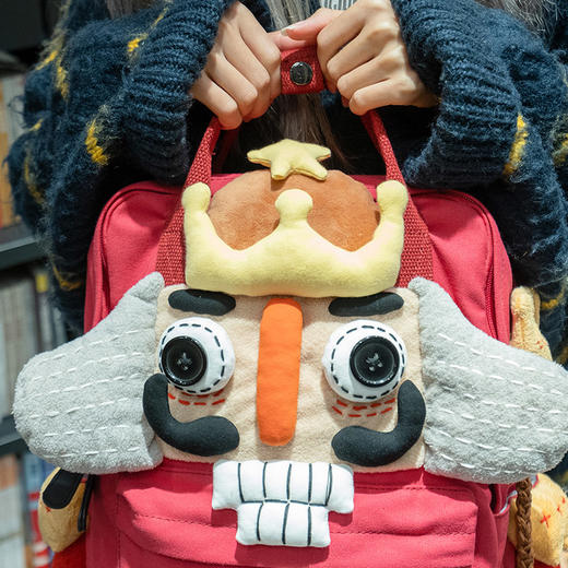 【1.21-2.6停发】芽小七原创小众胡桃夹子系列之国王手工书包女大学生设计感双肩包 商品图2