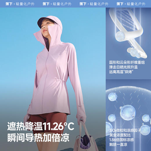 【云粉节】【2件8.5折】6楼蕉下女士全防护防晒衣（收腰款）AL82325吊牌价269 商品图3