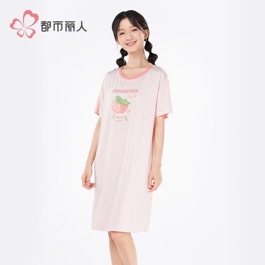 都市丽人女士牛奶丝短袖裙薄牛奶丝拉架超值精选短袖类LHH6A2 商品图2