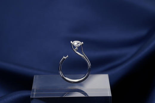 「吉光片羽」钻石白金戒指 商品图1
