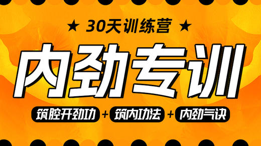 【内劲专训】课程＋30天训练营 商品图0
