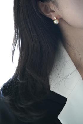 金珠耳饰「四叶草」