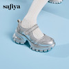 Safiya/索菲娅2025增高休闲烫钻一字带松糕厚底玛丽珍鞋SFD1111191 商品缩略图3