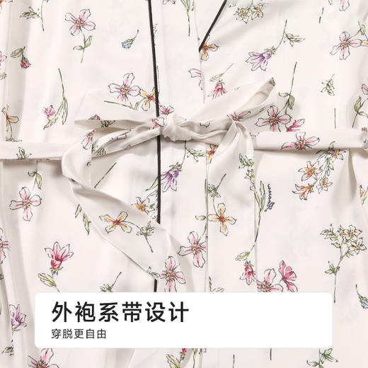 都市丽人女士丝质两件套薄冰雪丝印花好睡好眠两件套LHH4A5 商品图7