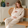 芬腾月子服女睡衣春秋季棉质长袖孕妇套装产后哺乳喂奶产妇家居服 商品缩略图4