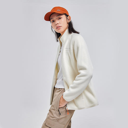 拓路者抓绒衣女款2024年秋季户外立领防风加绒摇粒绒保暖上衣外套 商品图2