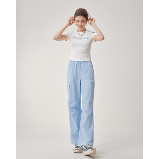 IEF/爱依服2025时尚套装 夏季 美式甜酷休闲运动风百搭上下套裤D41008 商品图2