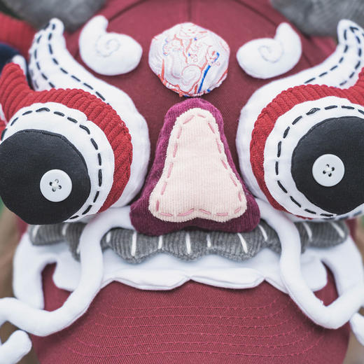 【1.21-2.6停发】芽小七原创手作舞龙中国风棒球帽子女龙年醒狮帽春秋遮阳防晒圆顶 商品图2