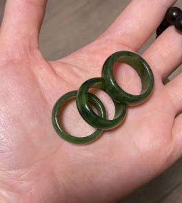 JS（小白）大圈口碧玉指环