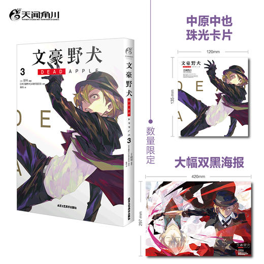 【限量豪华特典：双黑铜闪徽章一套】文豪野犬 DEAD APPLE.4漫画最终卷（随书赠品：双黑光栅卡1张） 商品图8