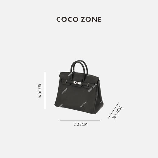 COCO ZONE 高级感银色扣大容量手提轻奢女包 23C30297 商品图1