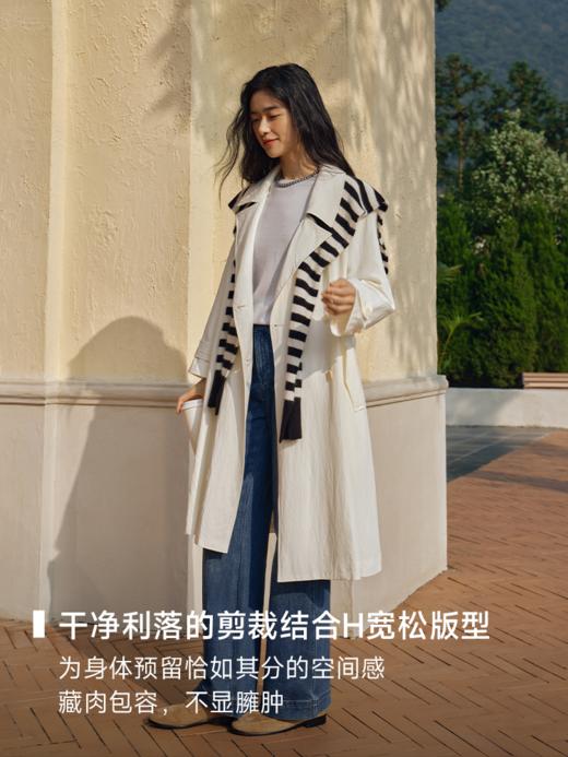 智性风中长款大翻领风衣FCF1TRC001 商品图3