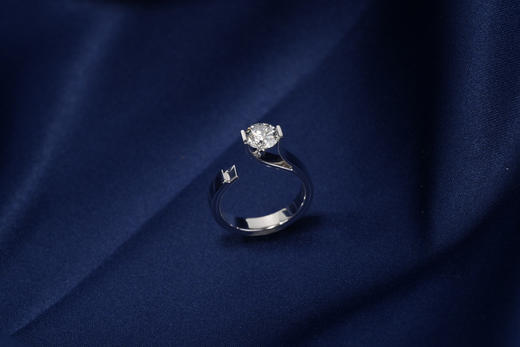 「吉光片羽」钻石白金戒指 商品图0