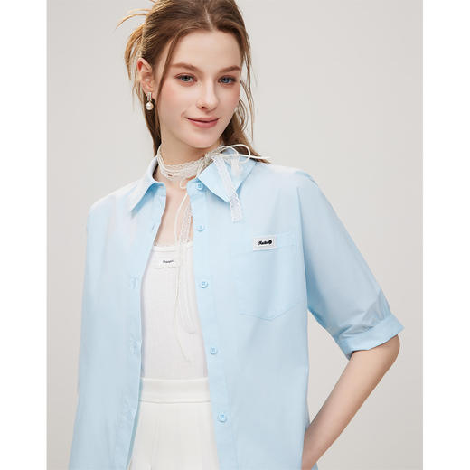 IEF/爱依服2025上衣 春季 韩版时尚甜美休闲风宽松百搭衬衫D42015 商品图2