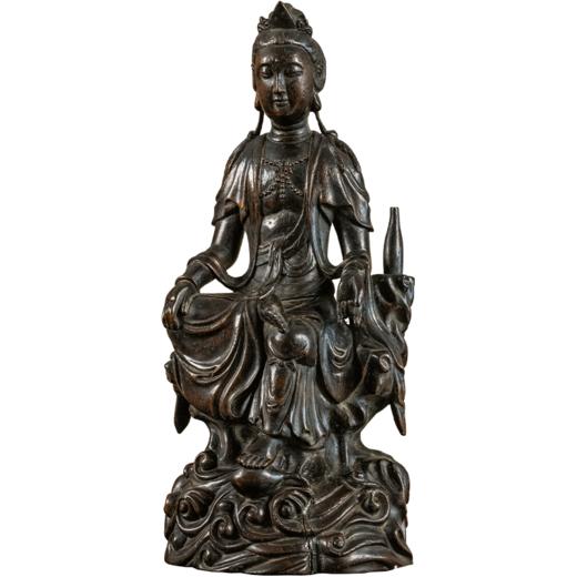 清 沉香木雕自在观音像 商品图5