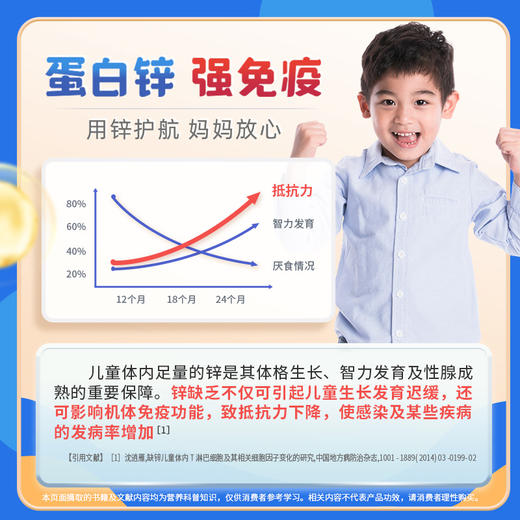 辛优宝免疫增强剂片云麦辛常合锌颗粒儿童补锌儿丁希硒宝片蛋白锌 商品图2