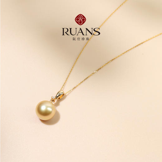 阮仕荣华系列  G18K金南洋金珍珠链牌  11-11.5mm    NY220608RHF 商品图1
