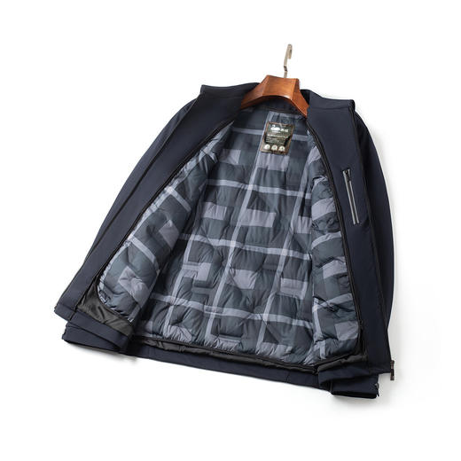 【鹅绒服】罗蒙一衣两穿老干部羽绒服男冬季加厚男士羽绒服夹克外套男 商品图2