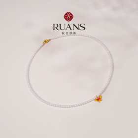 阮仕蝶舞系列  S925银 淡水珍珠项链 3-3.5mm  N3-3.5DWD