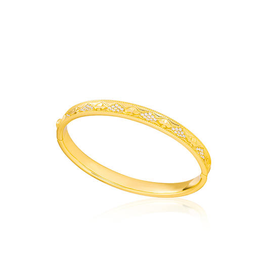 GAONAS 中式国风美金色华丽设计手镯11258SGO 商品图2