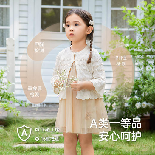 【商场同款】英氏儿童针织衫春夏季透气女童可爱搭配毛织开衫新款 商品图3