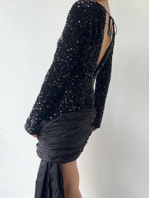 VC｜HD24017BL Alvie sequin dress [ 连衣裙  黑 ]【HOLIDAY】 商品图0