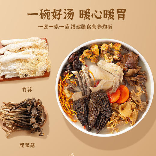 【年货好礼！山菌臻礼】干货山珍菌菇礼盒 年货礼品 云南土特产羊肚菌 蘑菇菌汤包 菌菇包-QQ 商品图1
