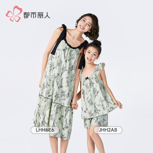 都市丽人女士棉质背心裙薄40支TC拉架亲情蜜语袖类LHH6E6 商品图4