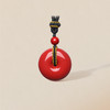 周六福朱砂项链男女款平安扣吊坠挂件本命年送女友礼物 商品缩略图2