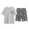 芬腾睡衣男士夏季短袖短裤套装夏天男款大码宽松可外穿家居服套装 商品缩略图1