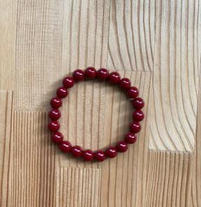 JS（小白）朱砂单圈手链（素圈，大） 商品图0