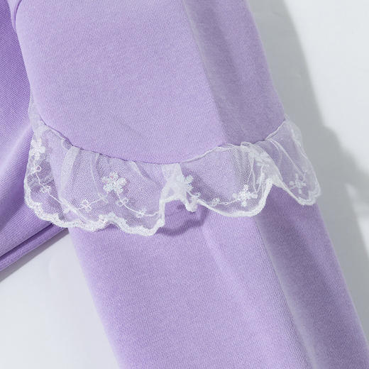 迪士尼新款黛丝印花女童运动服套装萌娃踏青休闲卫衣卫裤ZD1ET006 商品图8