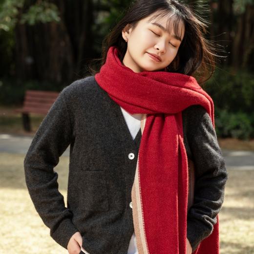 菜菜家羊绒羊毛披肩|非遗匠人手织！又柔又暖，围巾 商品图10