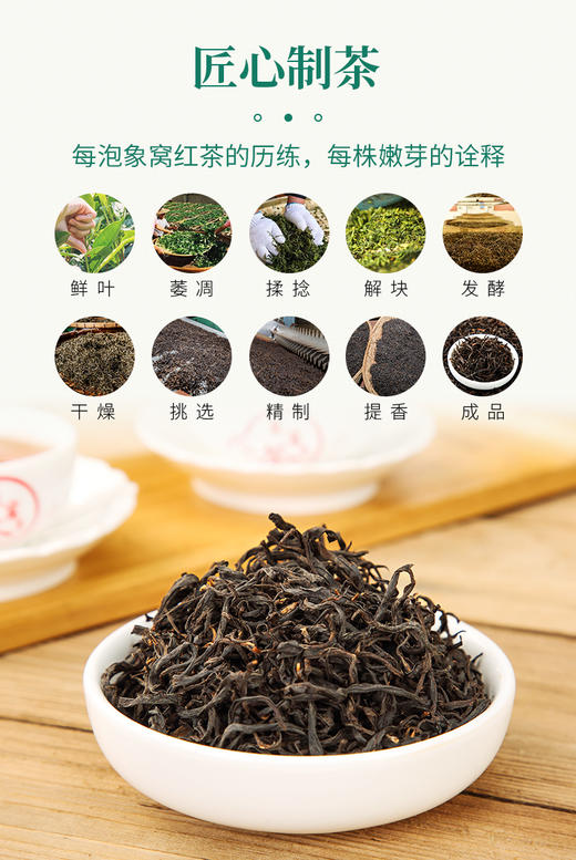 象窝茶2026年新茶春茶高山有机红茶新品云山红茶花香【限时限量买1送1】到手2罐共250g 商品图9