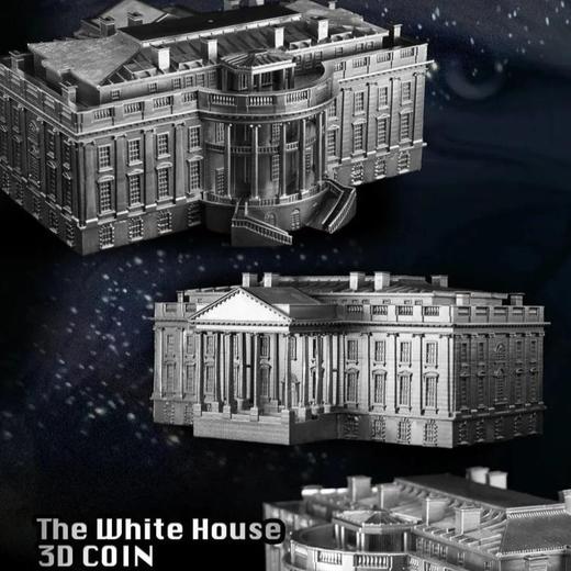 【预定】美国白宫3D立体大银币，十盎司重磅！春节后发货！ 商品图0