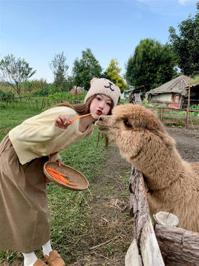 <曾小咸推荐>美拉德灯芯绒半身裙高腰A字裙
