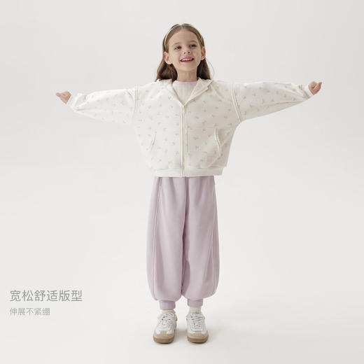 马克珍妮女童甜酷宽松外套儿童休闲连帽卫衣2025年秋装新款551606 商品图2