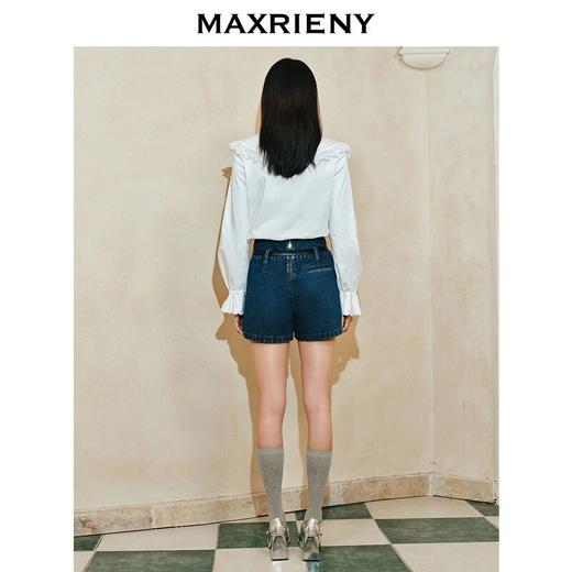 【商场同款-宫廷飞鸽】MAXRIENY复古宫廷刺绣镂空上衣24春(货号:MC85TP008) 商品图3